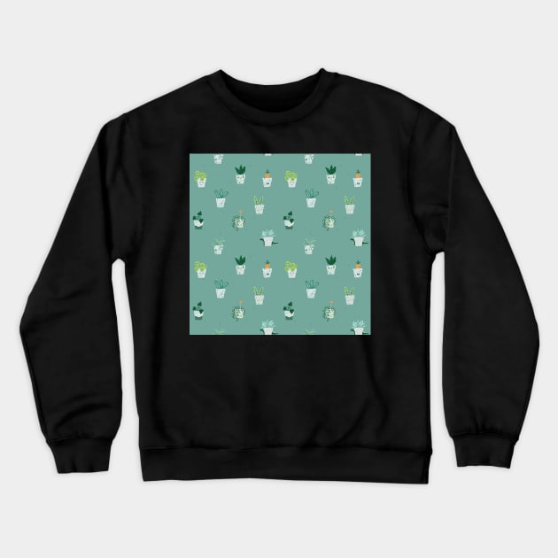 Plant pots Crewneck Sweatshirt by kostolom3000